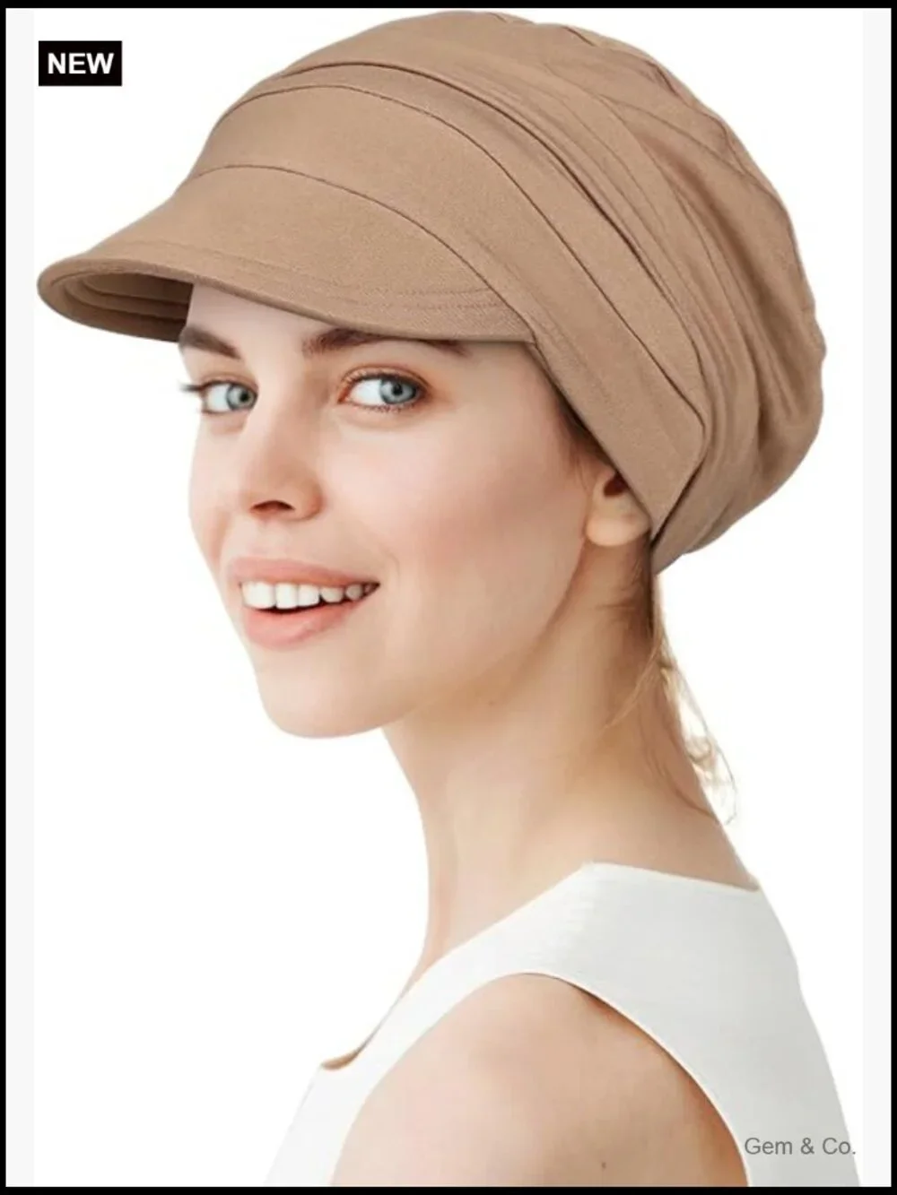 Oversized Slouchy Baseball Cap Soft Viscose Breathable Sun Hat